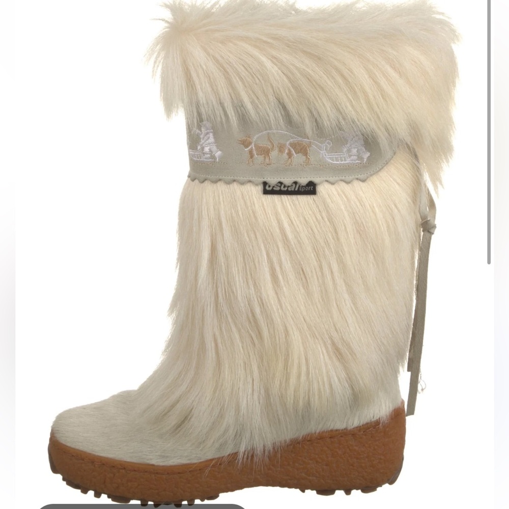 Vintage apres ski Women's Winter Boots - Cream